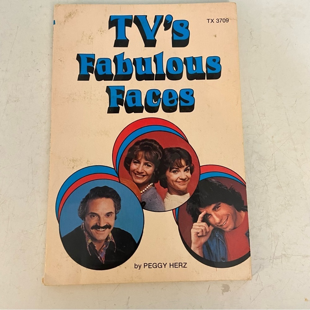 Vintage 1976 TV’s fabulous faces softcover book